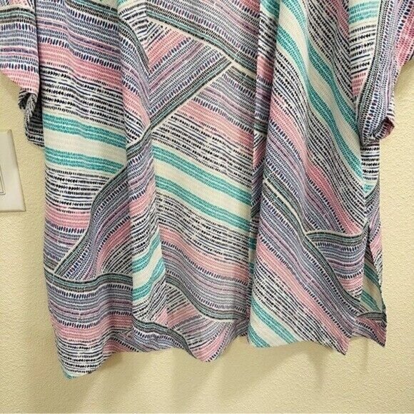 Chico’s Rainbow Dots Easy Kimono Jacket Size Medium - Picture 6 of 13